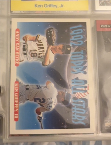 1993 Topps #405 Andy Van Slyke / Ken Griffey Jr. — front