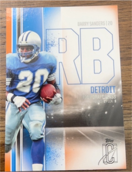 2024 Topps Signature Class #15 Barry Sanders — front