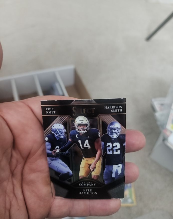 2022 Panini Select Draft Picks Select Company Cole Kmet / Kyle Hamilton / Harrison Smith — front