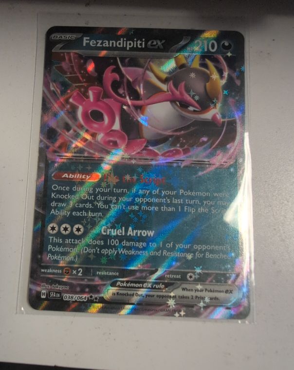 2023 Pokémon Shrouded Fable #038 Fezandipiti ex — front