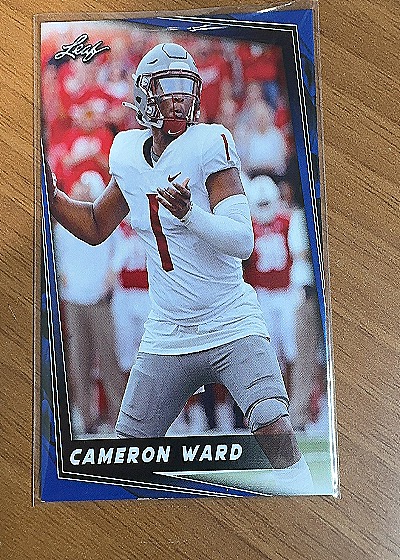 2024 Leaf Football #14 Cameron Ward — front