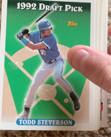 1993 Topps #269 Todd Steverson — front