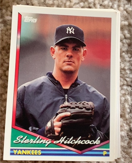 1994 Topps #103 Sterling Hitchcock — front