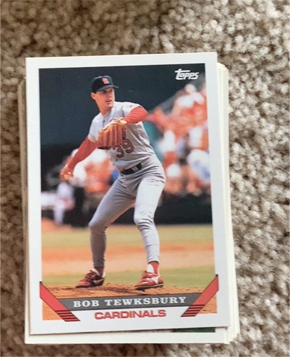 1993 Topps #285 Bob Tewksbury — front