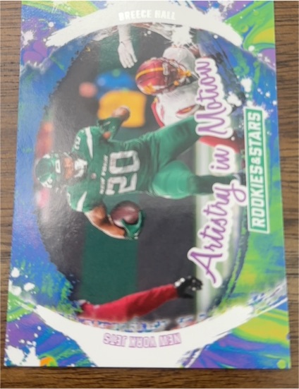 2024 Panini Rookies & Stars #AIM-BHL Breece Hall Artistry in Motion Jets — front