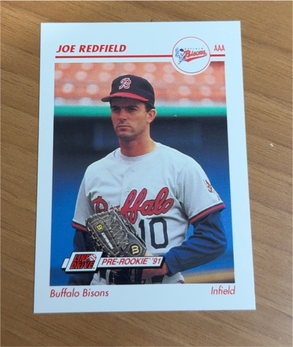 1991 Line Drive AAA #41 Joe Redfield Buffalo Bisons — front