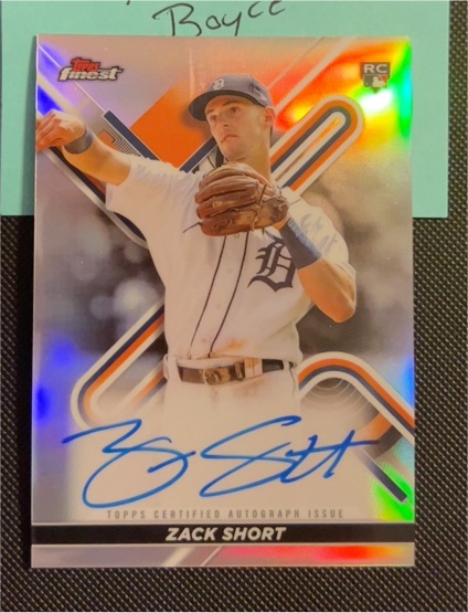 2022 Topps Finest #FA-ZS Zack Short — front