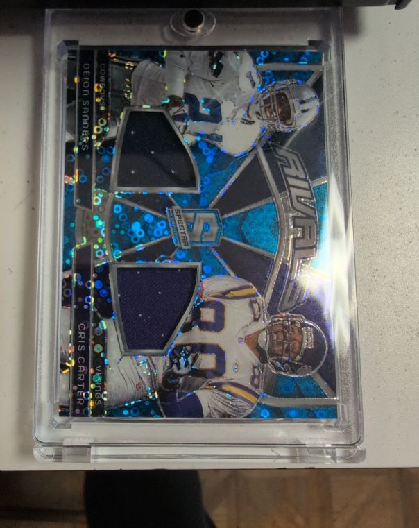2024 Panini Spectra Rivals #RVL-DSCC Deion Sanders & Cris Carter — front