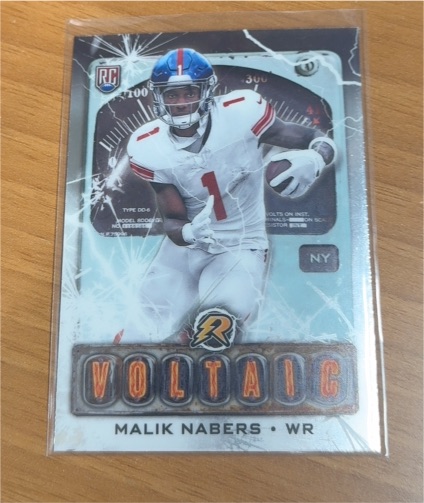2024 Topps Resurgence #V-6 Malik Nabers Voltaic Rookie — front