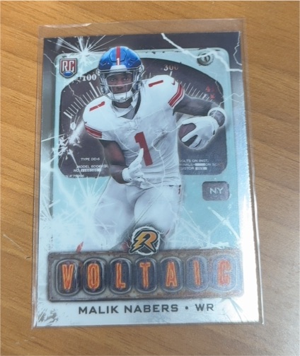 2024 Topps Resurgence #V-6 Malik Nabers Voltaic Rookie — front