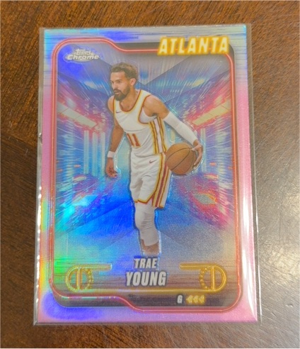 2024-25 Topps Chrome #82 Trae Young — front