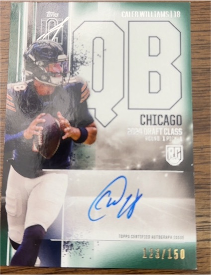 2024 Topps Signature Class #18 Caleb Williams — front