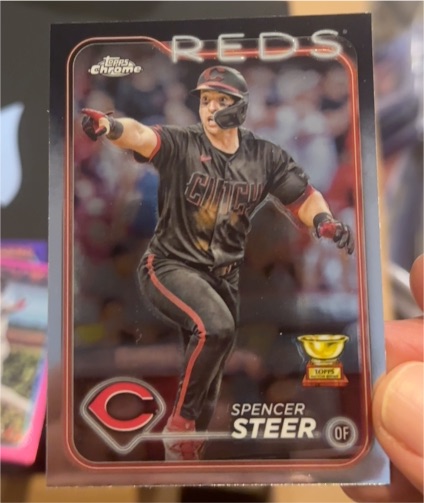 2024 Topps Chrome #104 Spencer Steer — front
