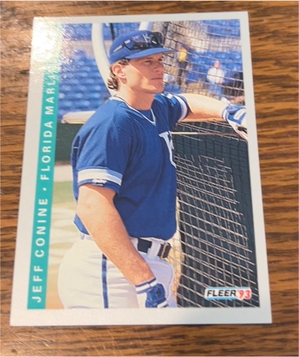 1993 Fleer #423 Jeff Conine — front