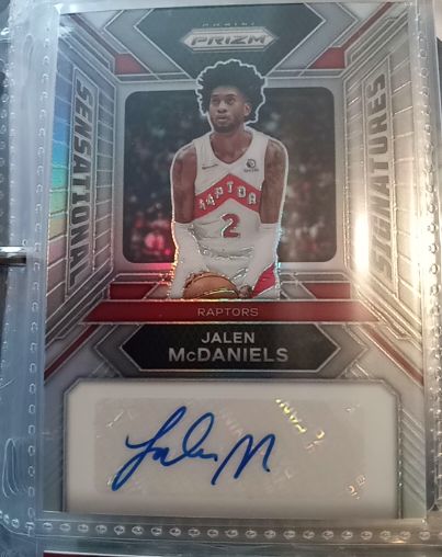 2023-24 Panini Prizm #SS-JA Jalen McDaniels Sensational Signatures — front