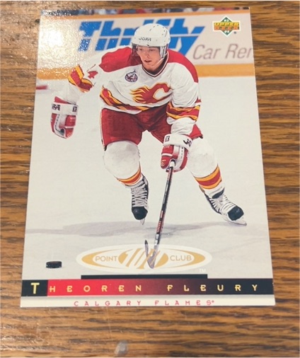 1993-94 Upper Deck 100 Point Club #229 Theoren Fleury — front