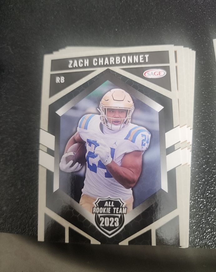 2023 SAGE All Rookie Team #RT-182 Zach Charbonnet — front