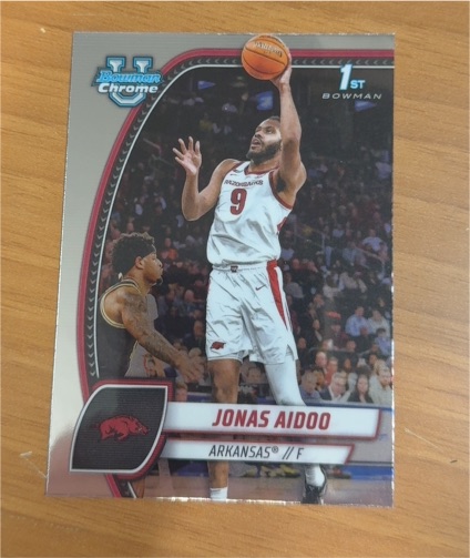 2024-25 Bowman Chrome University #32 Jonas Aidoo — front