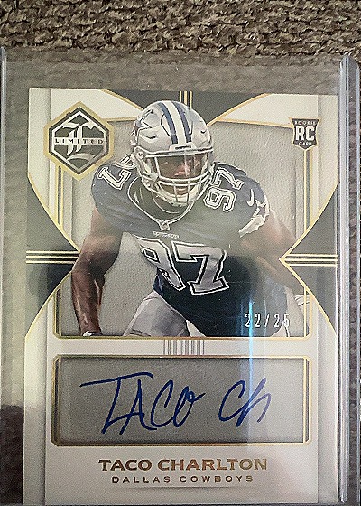 2017 Panini Limited #22/25 Taco Charlton Rookie Card — front