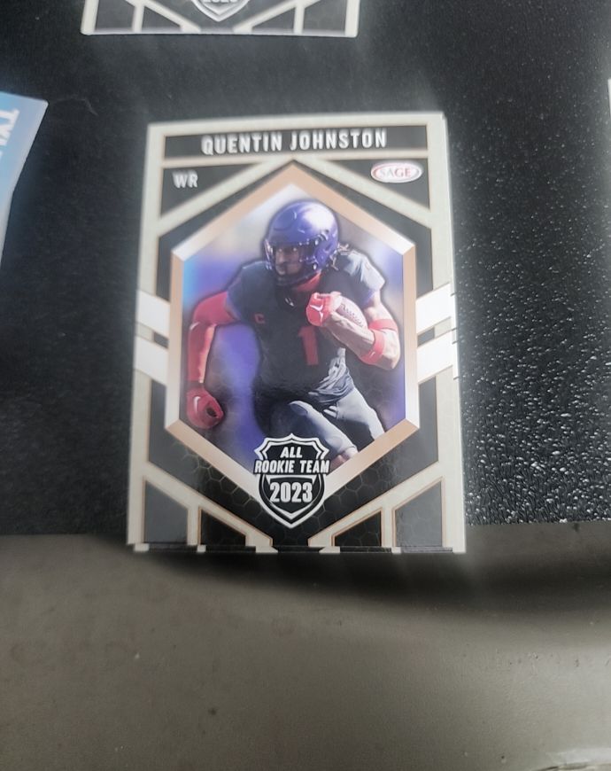 2023 SAGE High Series All-Rookie Team #RT-185 Quentin Johnston — front