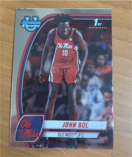 2024-25 Bowman University Chrome #31 John Bol — front