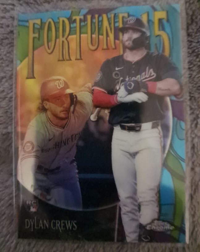 2025 Topps Chrome Fortune 15 #F15-11 Dylan Crews — front
