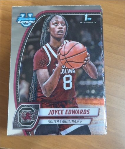 2024-25 Bowman Chrome University #36 Joyce Edwards — front