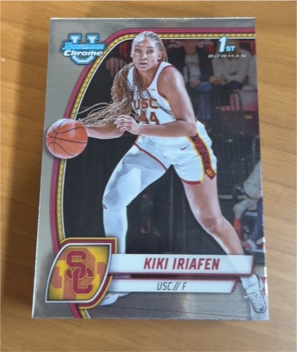2024-25 Bowman University Chrome #47 Kiki Iriafen — front