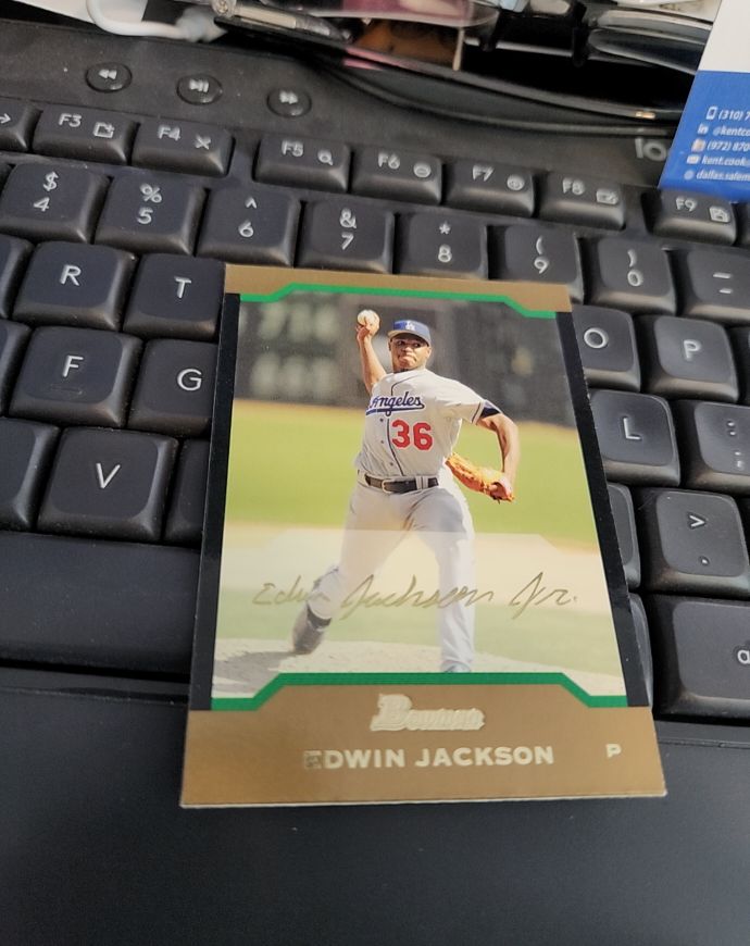 2004 Bowman #148 Edwin Jackson — front
