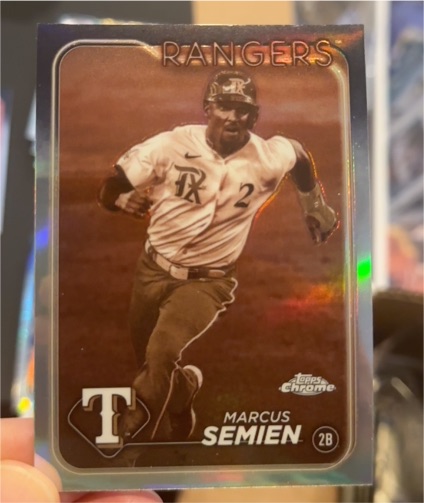 2024 Topps Chrome #102 Marcus Semien Sepia Refractor — front