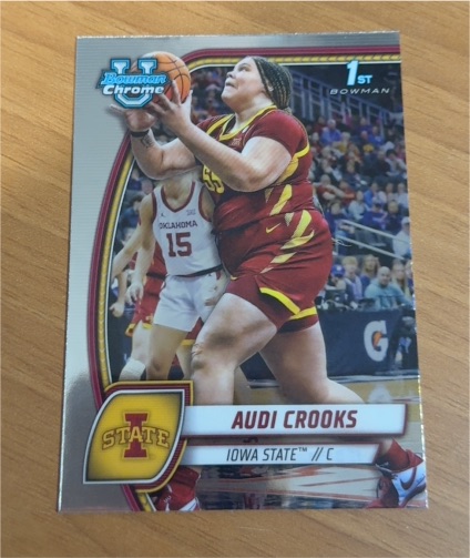 2024-25 Bowman University Chrome #9 Audi Crooks — front