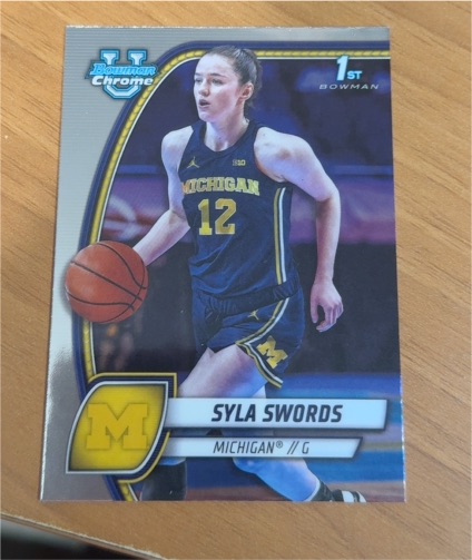 2024-25 Bowman University Chrome #65 Syla Swords — front