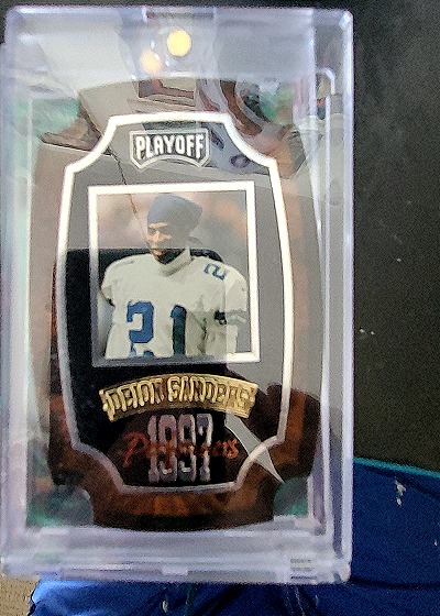 1997 Playoff Contenders Performer Plaques #28 Barry Sanders — front