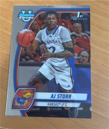 2024-25 Bowman Chrome University #4 AJ Storr — front