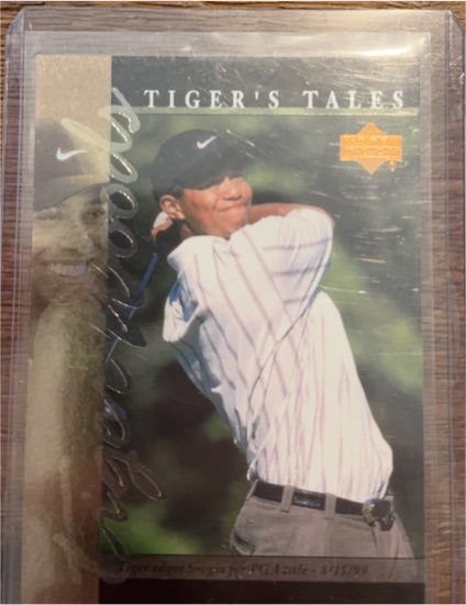 2001 Upper Deck Tiger's Tales #TT17 Tiger Woods — front