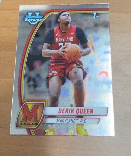2024-25 Bowman University Chrome #19 Derik Queen — front