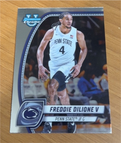 2024-25 Bowman University Chrome #96 Freddie Dilione V — front