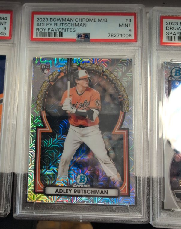 2023 Bowman Chrome Mega Box ROY Favorites #4 Adley Rutschman — front