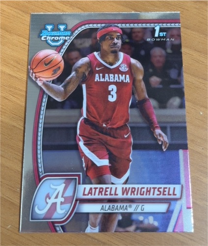 2024-25 Bowman University Chrome #51 Latrell Wrightsell — front