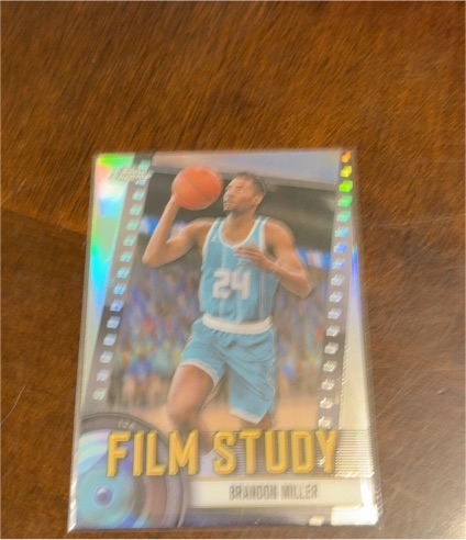 2024-25 Topps Chrome #FS-16 Brandon Miller Film Study — front