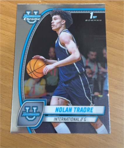 2024-25 Bowman University Chrome #56 Nolan Traore — front