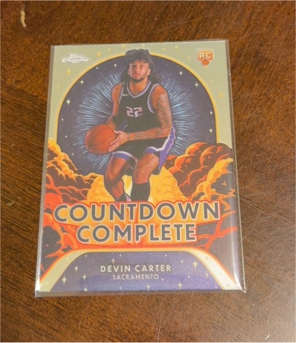 2024-25 Topps Chrome #CC-20 Devin Carter Countdown Complete — front