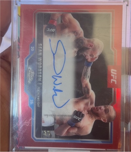 2025 Topps Chrome UFC #20 Sean Woodson — front