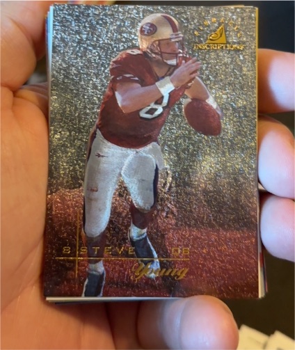 1997 Pinnacle Inscriptions #2 Steve Young — front