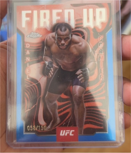 2025 Topps Chrome UFC #FUP-10 Daniel Cormier Fired Up — front