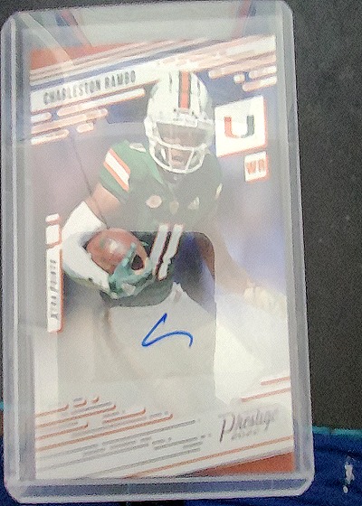 2022 Panini Chronicles Prestige #PX-CRA Charleston Rambo Rookie Auto — front