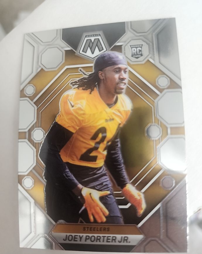 2023 Panini Mosaic #335 Joey Porter Jr. Rookie Card — front