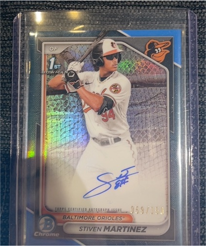 2024 Bowman Chrome #CPA-SM Stiven Martinez — front