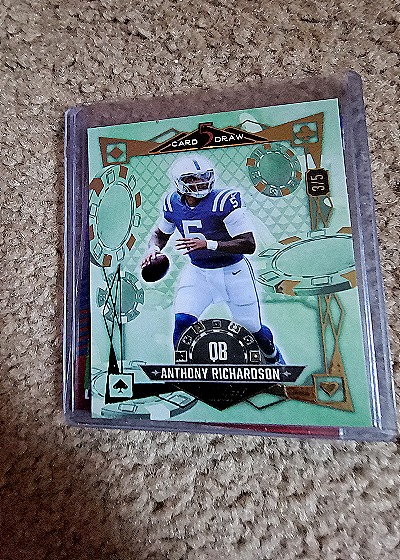 2024 Wild Card 5 Card Draw #S5CD-AR Anthony Richardson — front