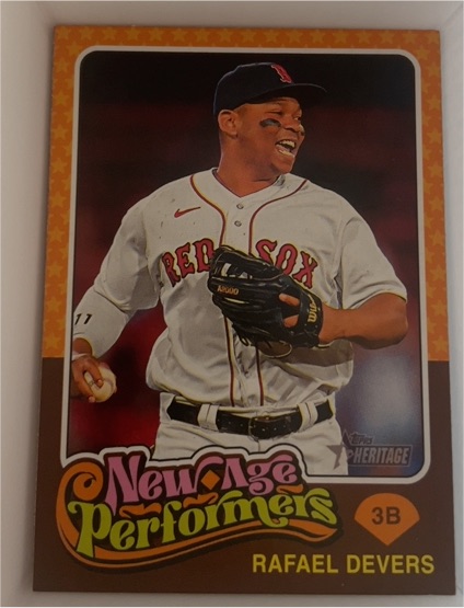2024 Topps Heritage New Age Performers #NAP-19 Rafael Devers — front